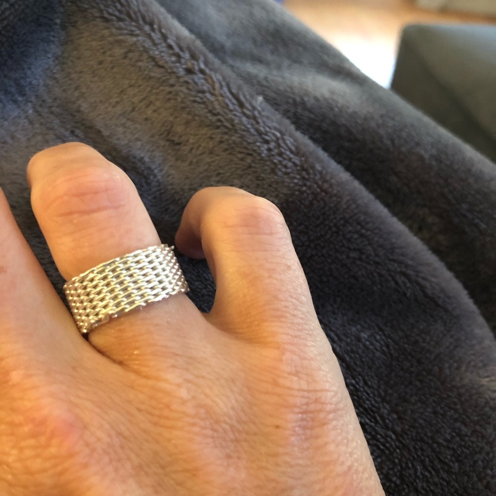 Silver Mesh Ring - image 4